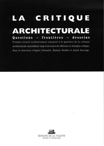 La Critique architecturale