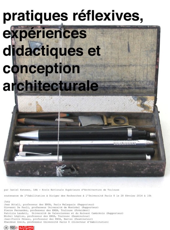 28/02/14 - Pratiques réflexives, expériences didactiques et conception architecturale