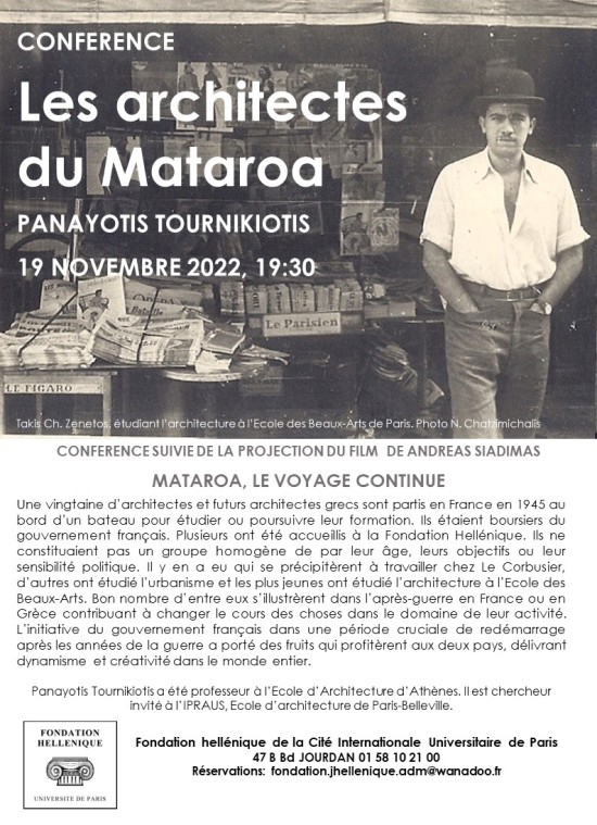19/11/22 - Conférence - "Les architectes du Mataroa"