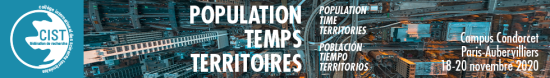 18-20/11/20 - Colloque du Collège international des sciences territoriales "Population, temps, territoires"