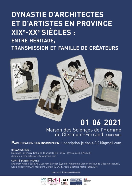 01/06/21 - Journée d'études - " Dynastie d'architectes et d'artistes en province XIXe-XXe siècles"